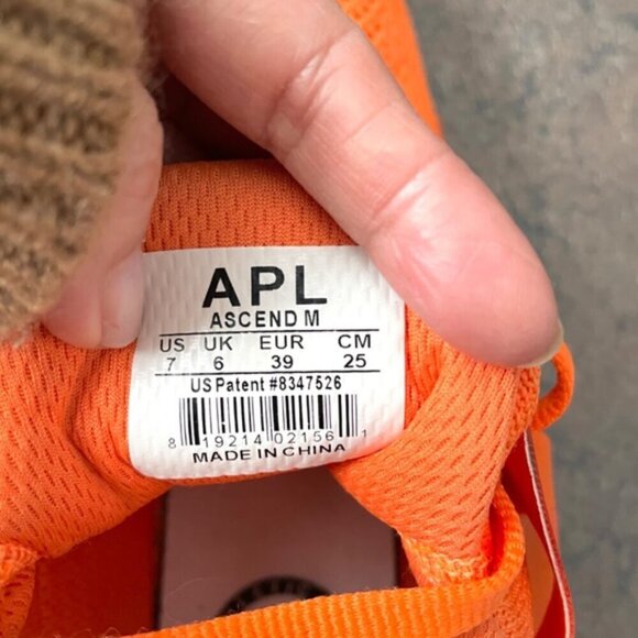 APL Orange Ascend Sneakers - 7US - Picture 4 of 9